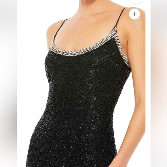 NWT Mac Duggal Black Maxi Dress Size 0 - Picture 3 of 10